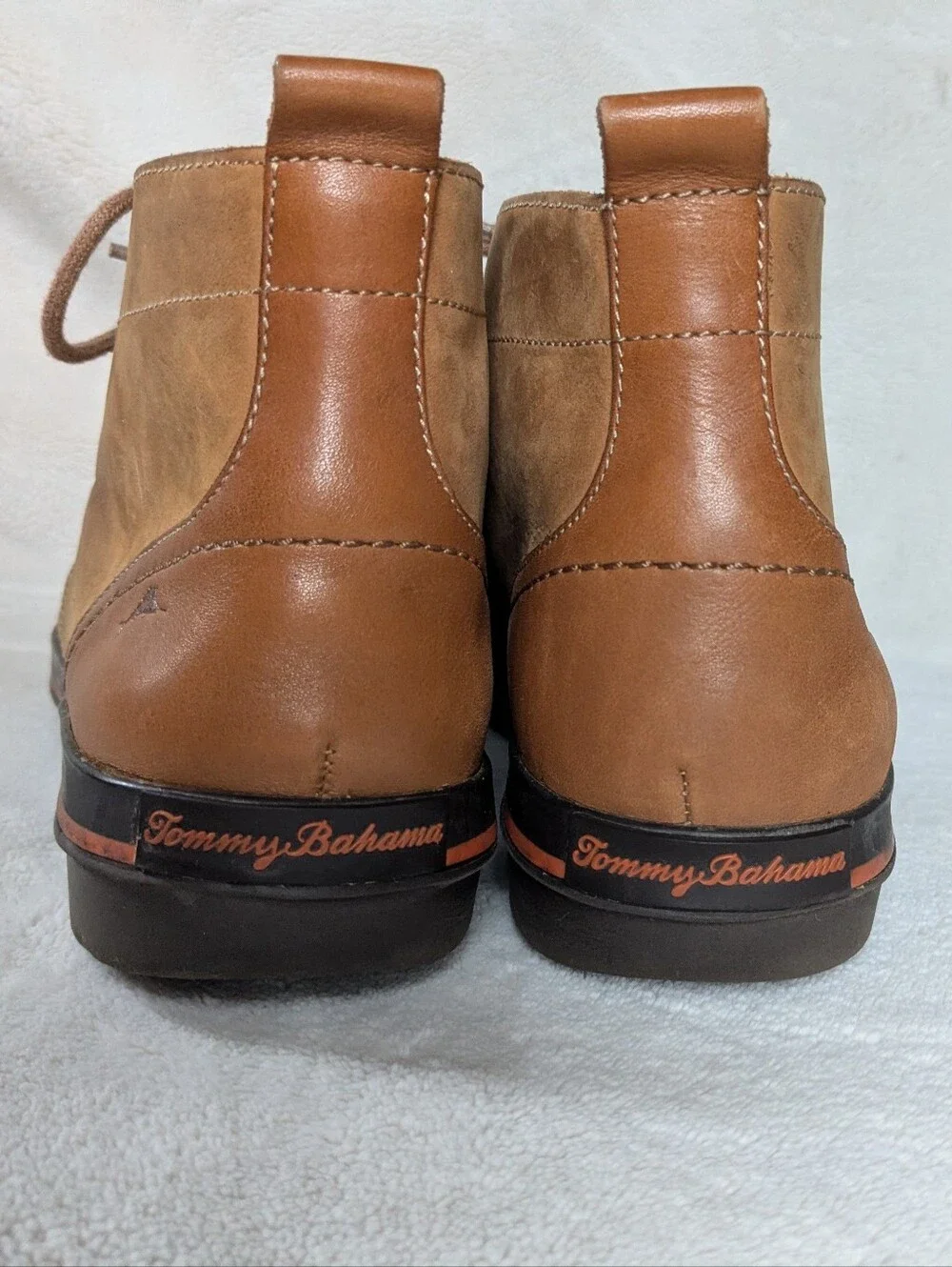 Tommy Bahama Reflexology Riker Tan Chukka Ankle Boots Mens Suede Size 10D